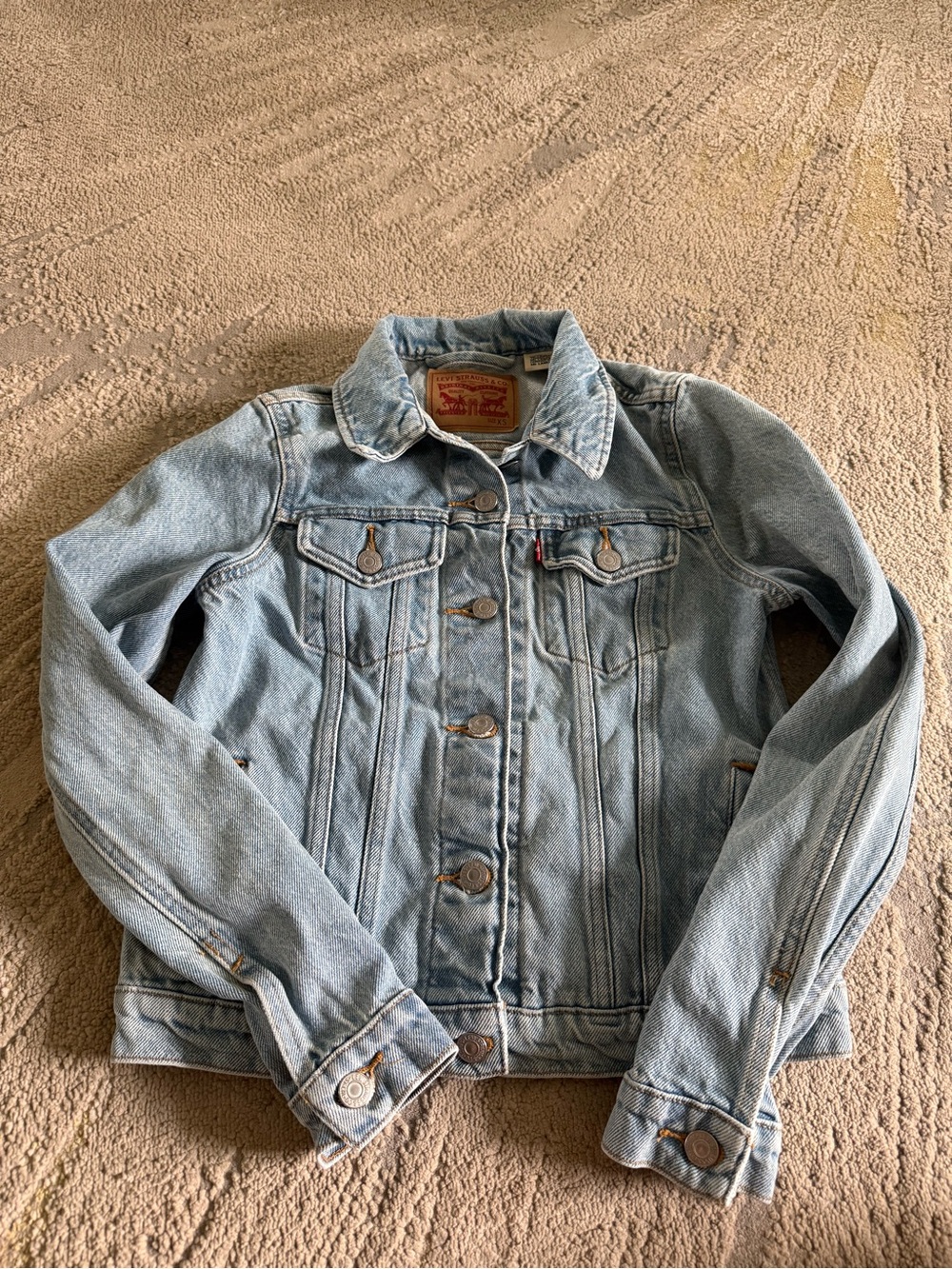 Levi’s denim Jean jacket light wash fitted XS